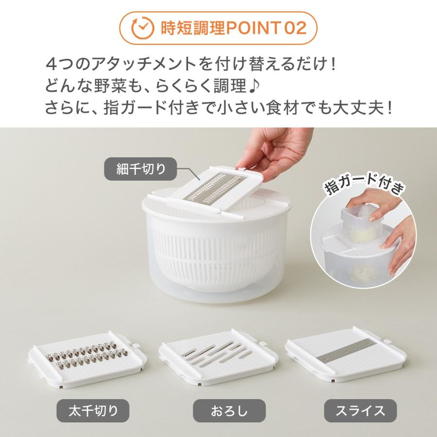 ニトリ（NITORI） 1台10役コンパクトスライサーザルボウル保存容器