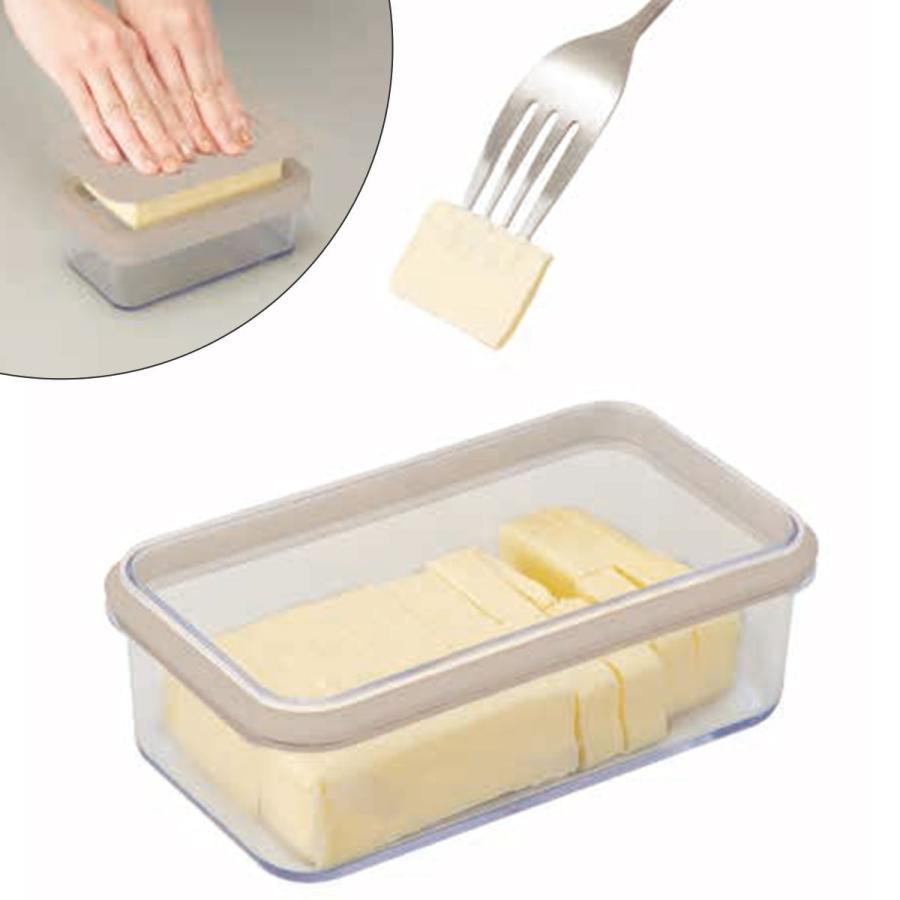 ニトリ（NITORI） 密閉式カットできるバターケース(モカ JC839