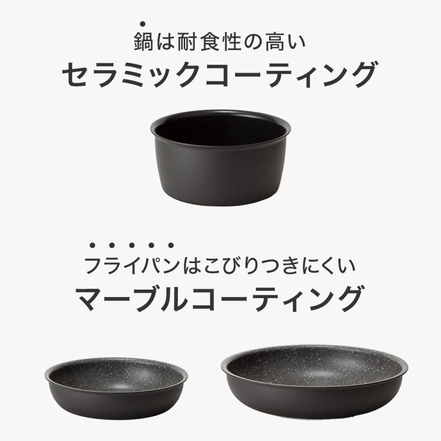 ニトリ（NITORI） 【取っ手がとれる】超軽量扱いやすい鍋・フライパン7