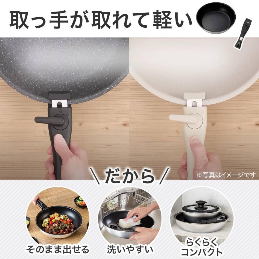 ニトリ（NITORI） 【取っ手がとれる】超軽量汚れがつきにくい鍋 20cm