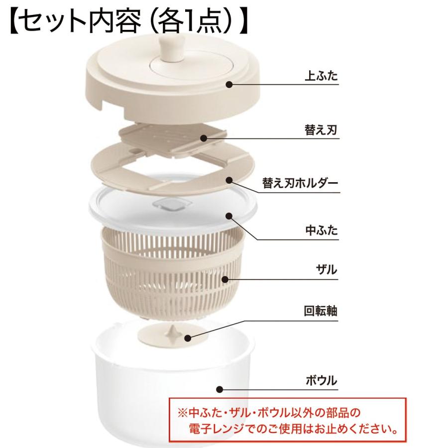 ニトリ（NITORI） 1台10役コンパクトスライサー保存セットスピナー