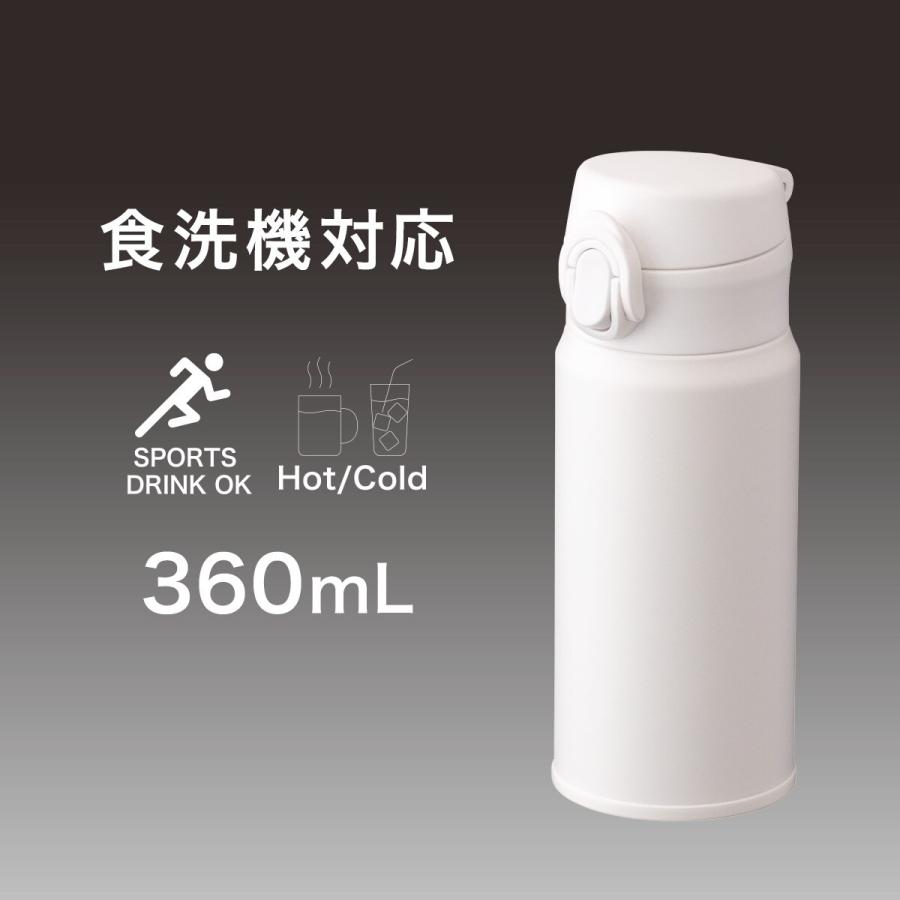 未使用　マルニ　水筒　白 ニトリ（NITORI） 食洗機対応ステンレスワンタッチボトル 360ml