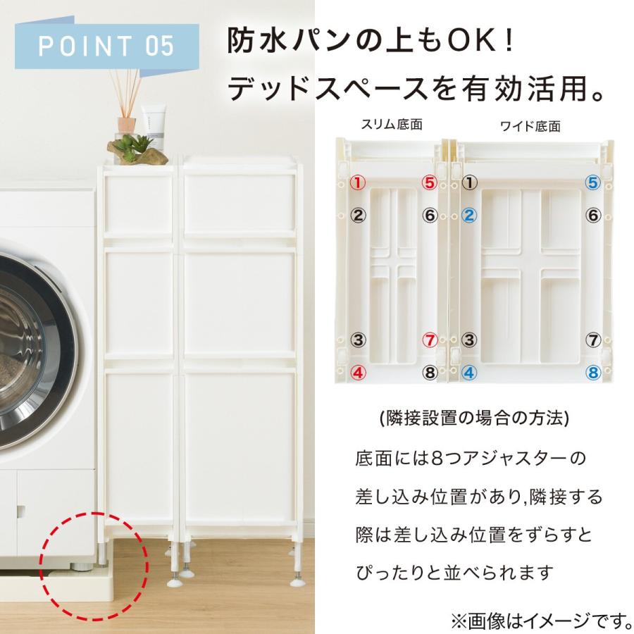 ニトリ（NITORI） スリムストッカー27cmM-M-M(クリア) : ニトリ