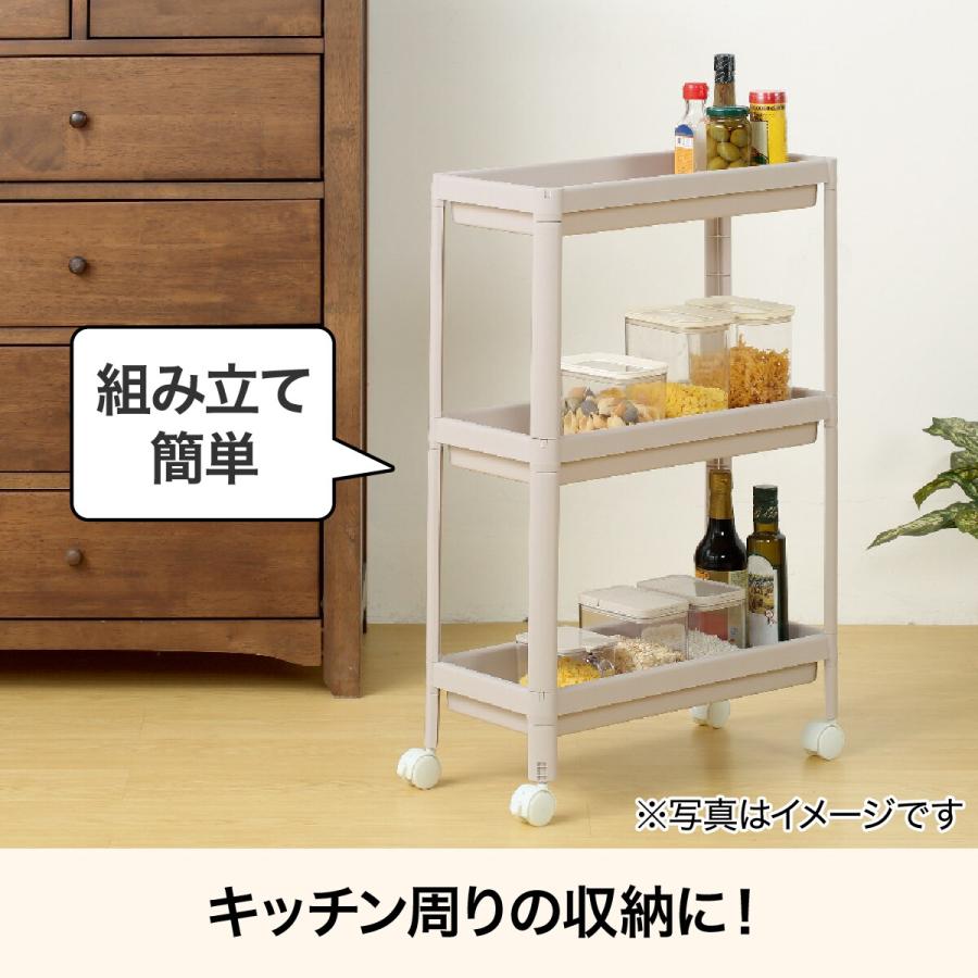 ニトリ（NITORI） 隙間収納ワゴン ワイド(モカ WA002) : ニトリ Yahoo 