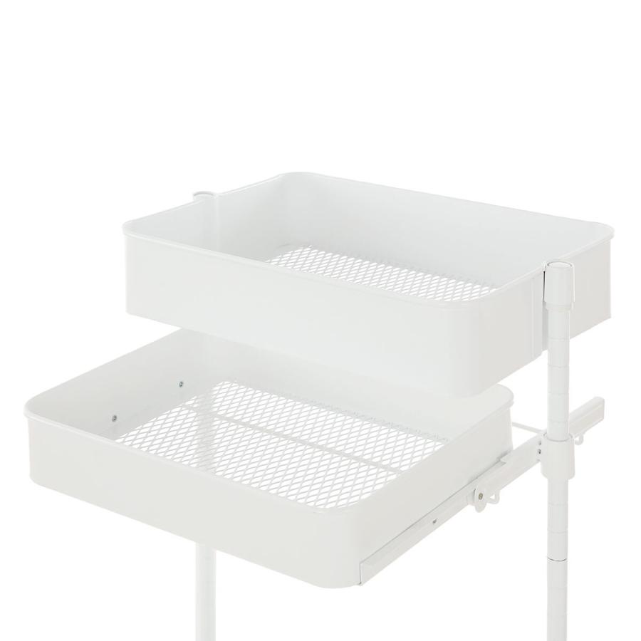 ニトリ（NITORI） スチールワゴントロリ用引き出し(深) (ホワイト