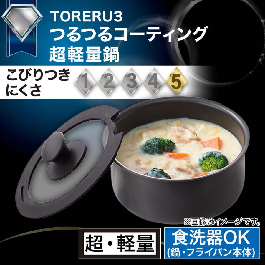 ニトリ（NITORI） 【取っ手がとれる】IHスピンコート 鍋20cm(TORERU3