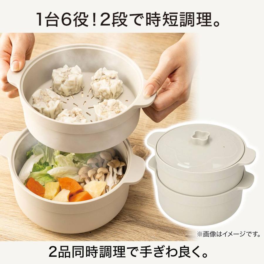 2品同時調理ができる】 2段レンジシリコンスチーマー ニトリ : ニトリ