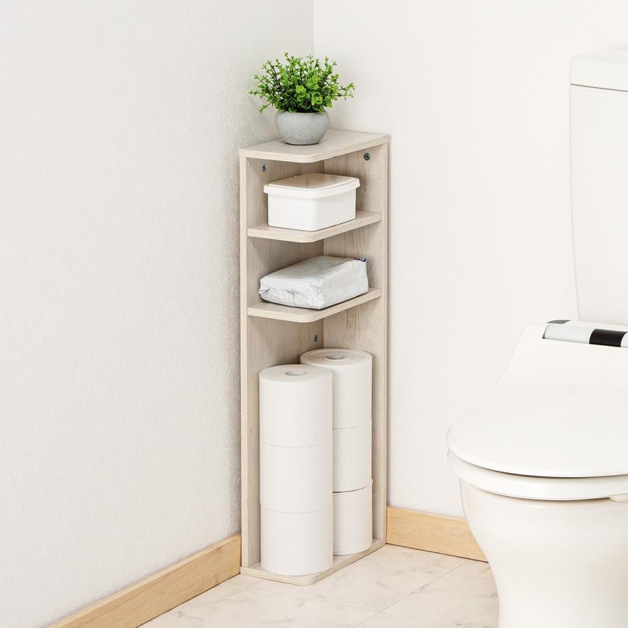 トイレ コーナー ラック 新品 コーナーラック ルーバー トイレ収納 トイレコーナーラック ハイ
