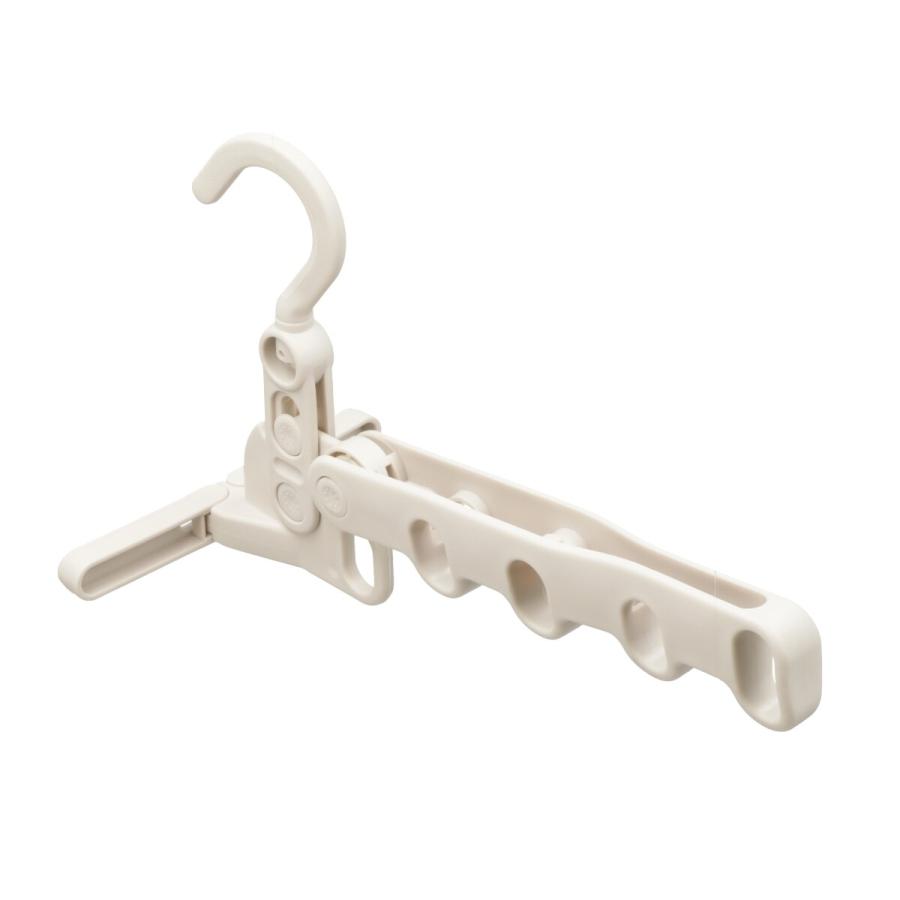 ニトリ（NITORI） 室内干しハンガー5連フック(ライトモカ AI02