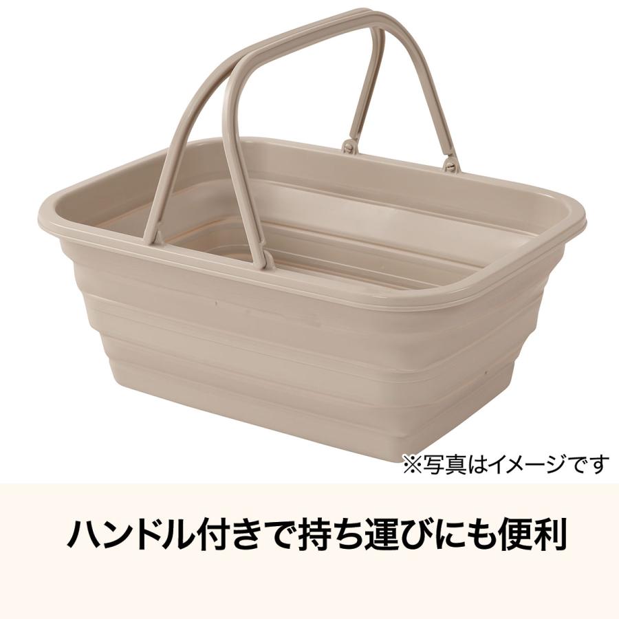 ニトリ（NITORI） 靴が洗えるタタメルバケツ(15L ライトモカ