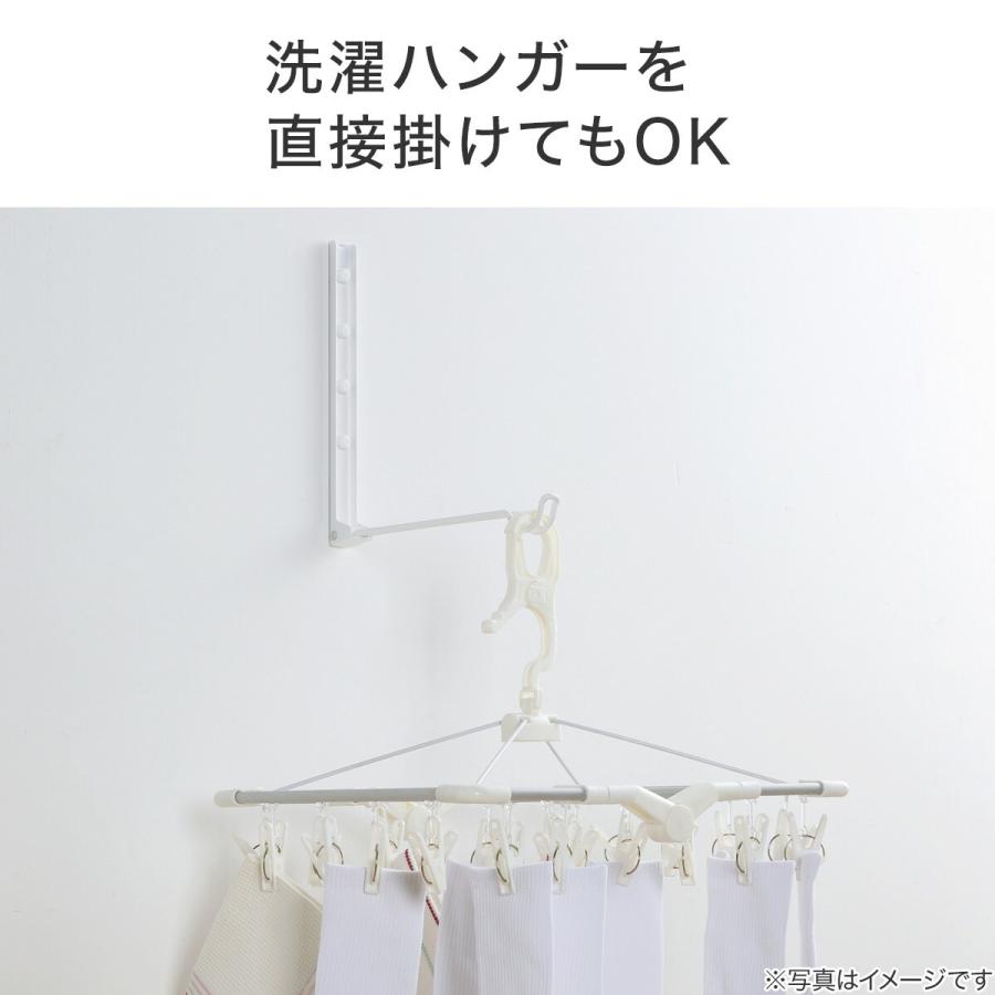 ニトリ（NITORI） 壁用物干ハンガー(2個組 DL04) : ニトリ Yahoo!店