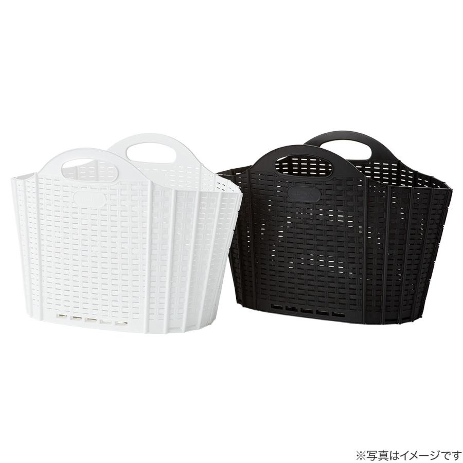 ニトリ（NITORI） 折りたためるランドリーバスケット20L(ブラック