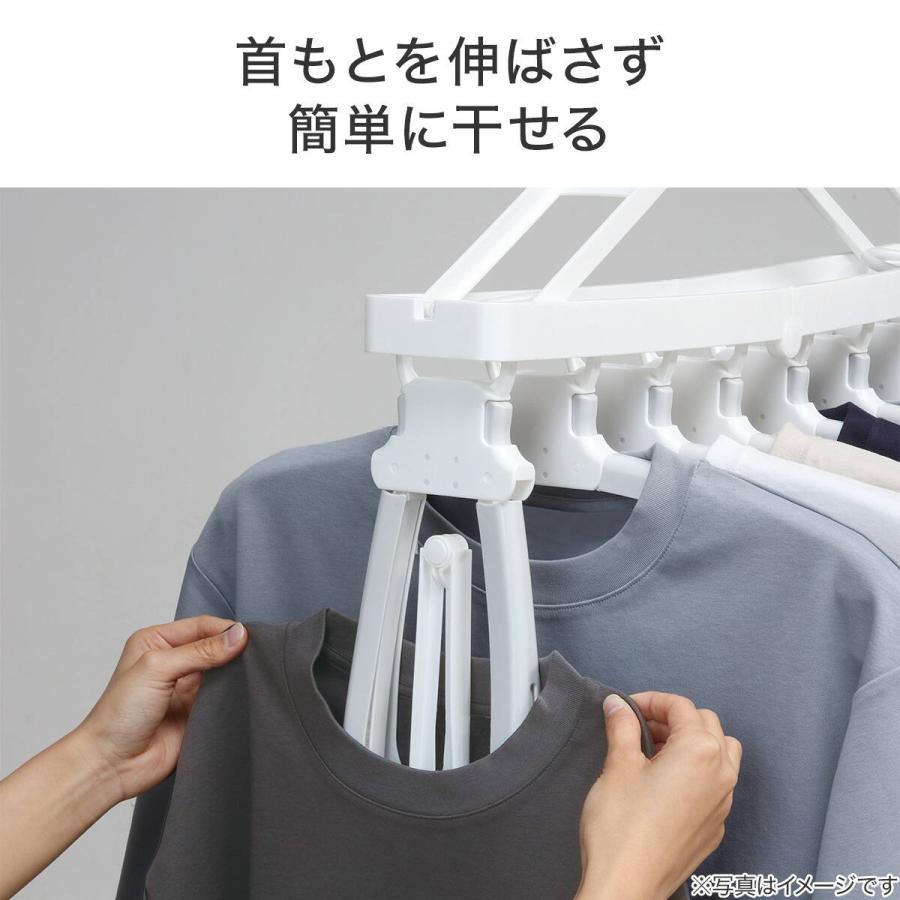 ニトリ（NITORI） タオルも干せる ワンタッチ取り込み8連ハンガー