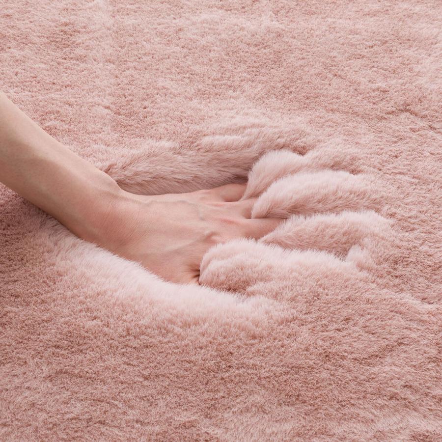 ニトリ アクセントラグ(ウサギラグSP 200X200 RO ZG03) : ニトリ