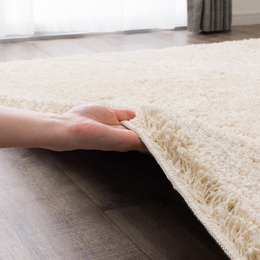 ニトリ（NITORI） ほこりが取れやすいシャギーラグ(200X250 BE SR008