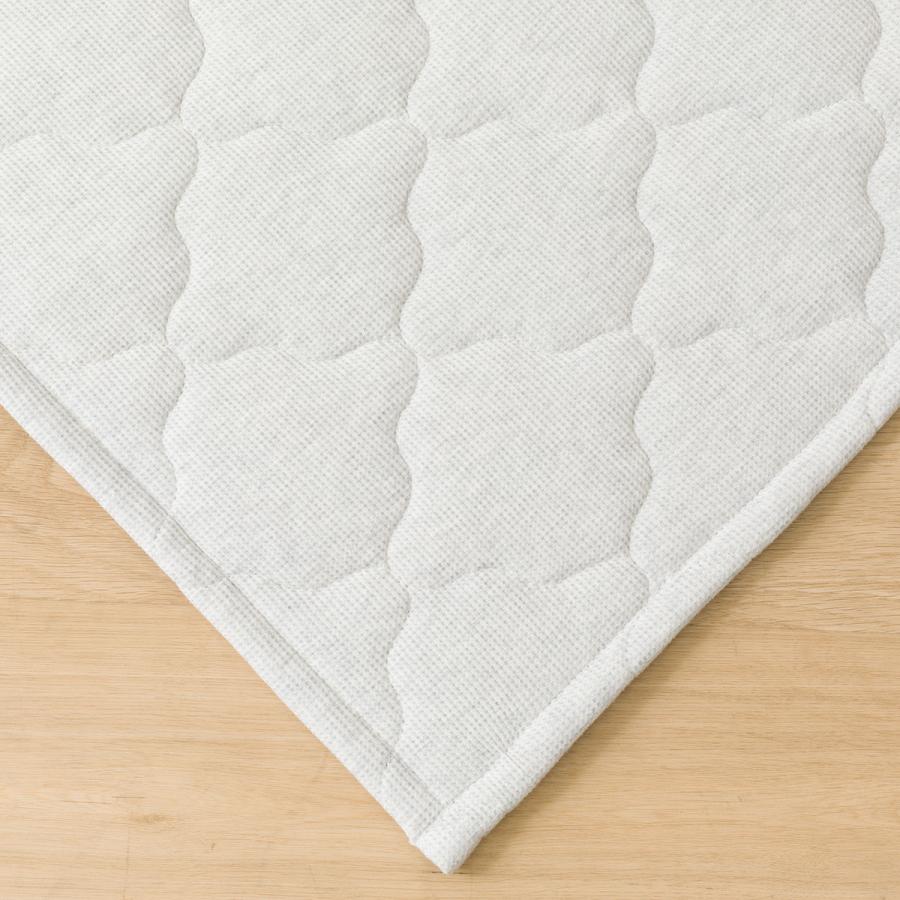 ニトリ（NITORI） ラグ キルト(185X185 グレー gST1) デコホーム