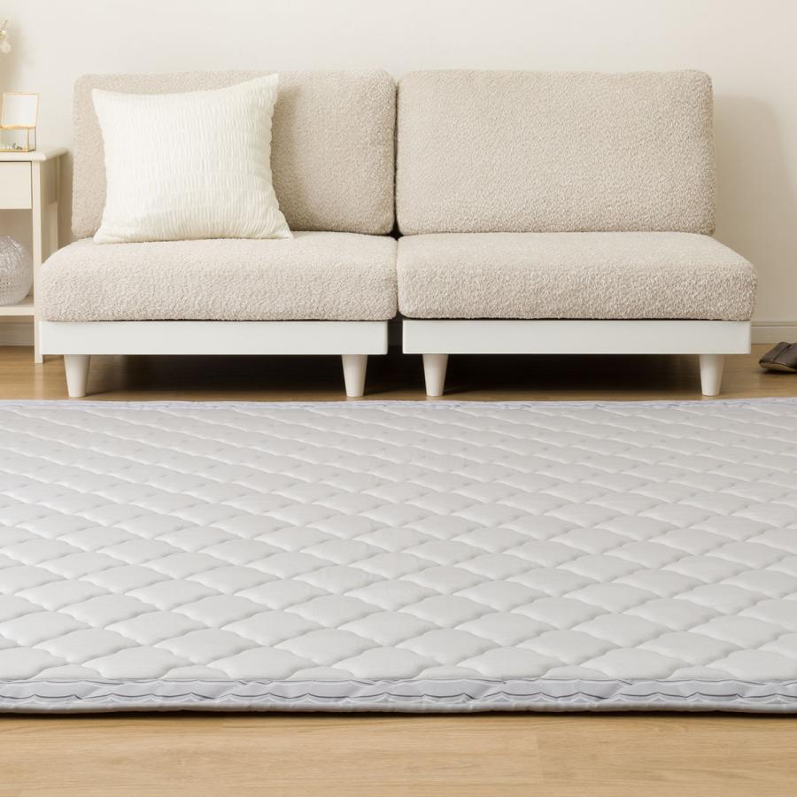 ニトリ ラグ(NクールWSP 185X240 グレー gDS6) デコホーム