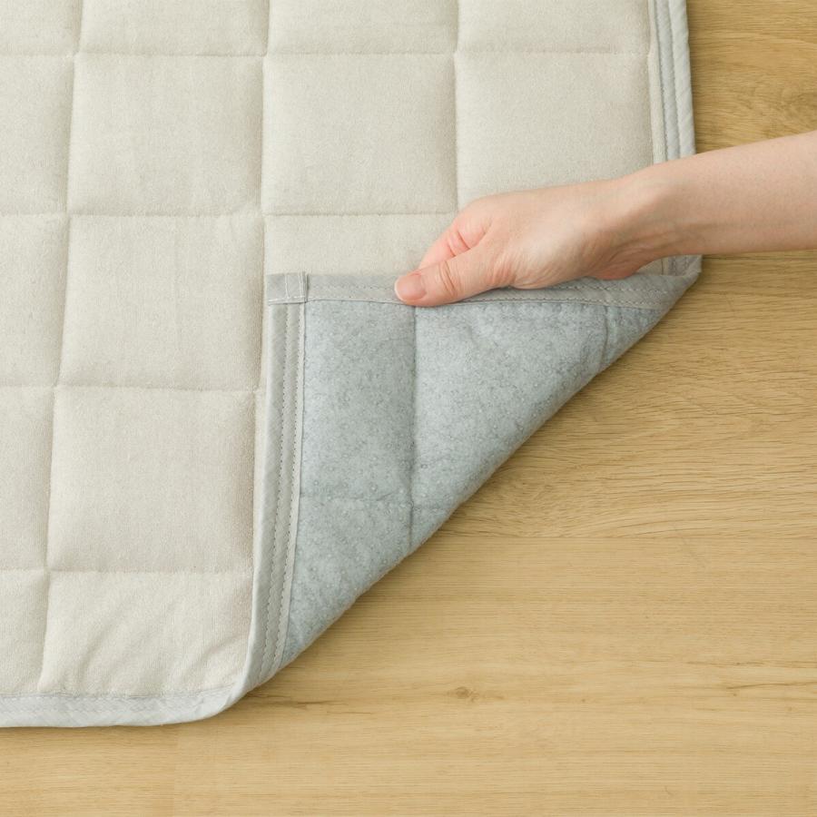 ニトリ（NITORI） 洗えるタオル生地キルトラグ(g 185X185 CY03