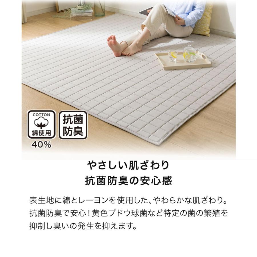ニトリ（NITORI） ウレタン10mm 洗えるウォッシュ加工コットンラグ(g