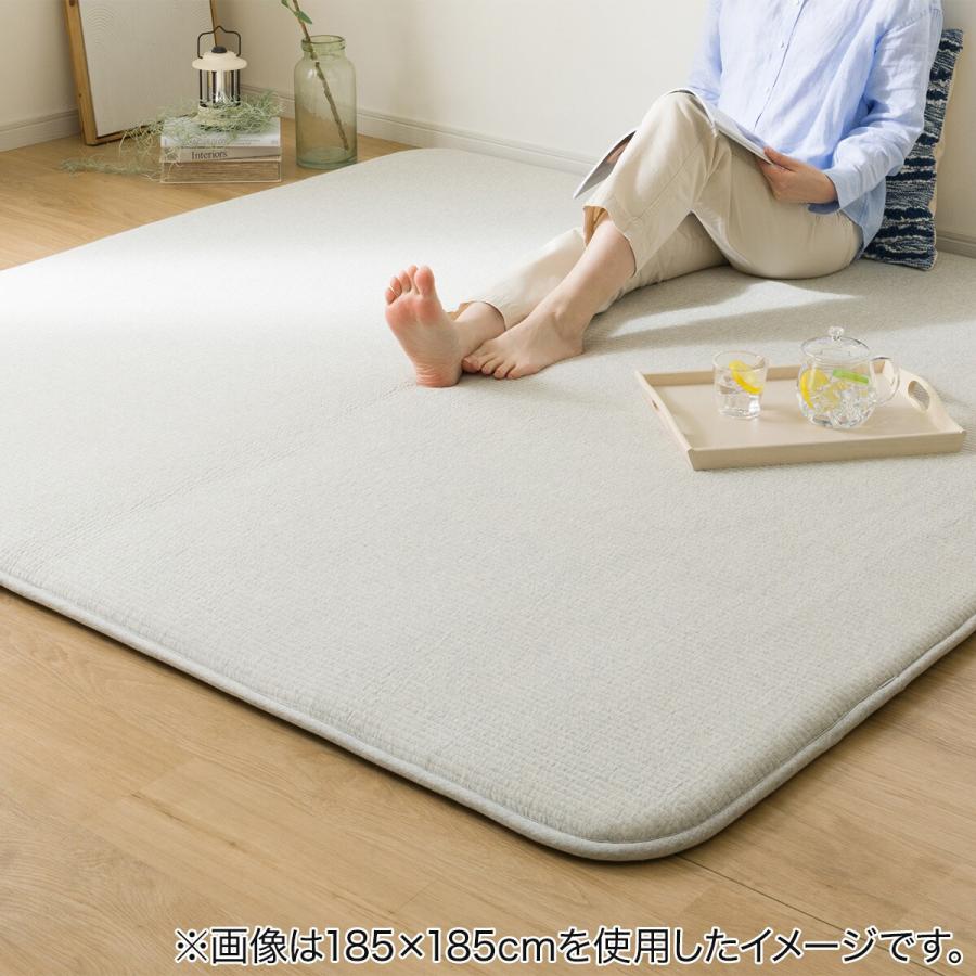 ニトリ（NITORI） 30mmウレタン使用綿入り 洗えるラグ(g 185X185 CY07