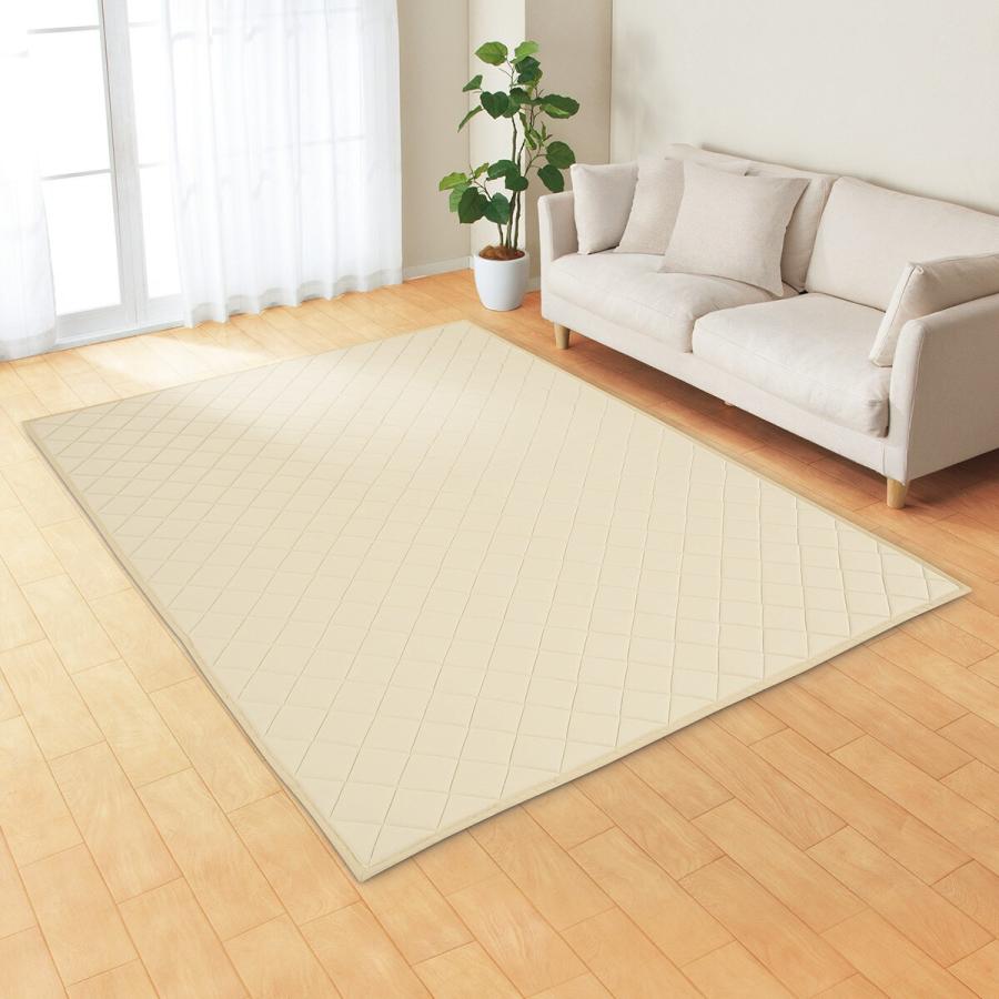 【新品未開封】ニトリ洗えるラグ Nクール 接触冷感185X240 ベージュ Amazon｜ニトリ ウレタン入り 洗えるラグ 接触冷感 ひんやり