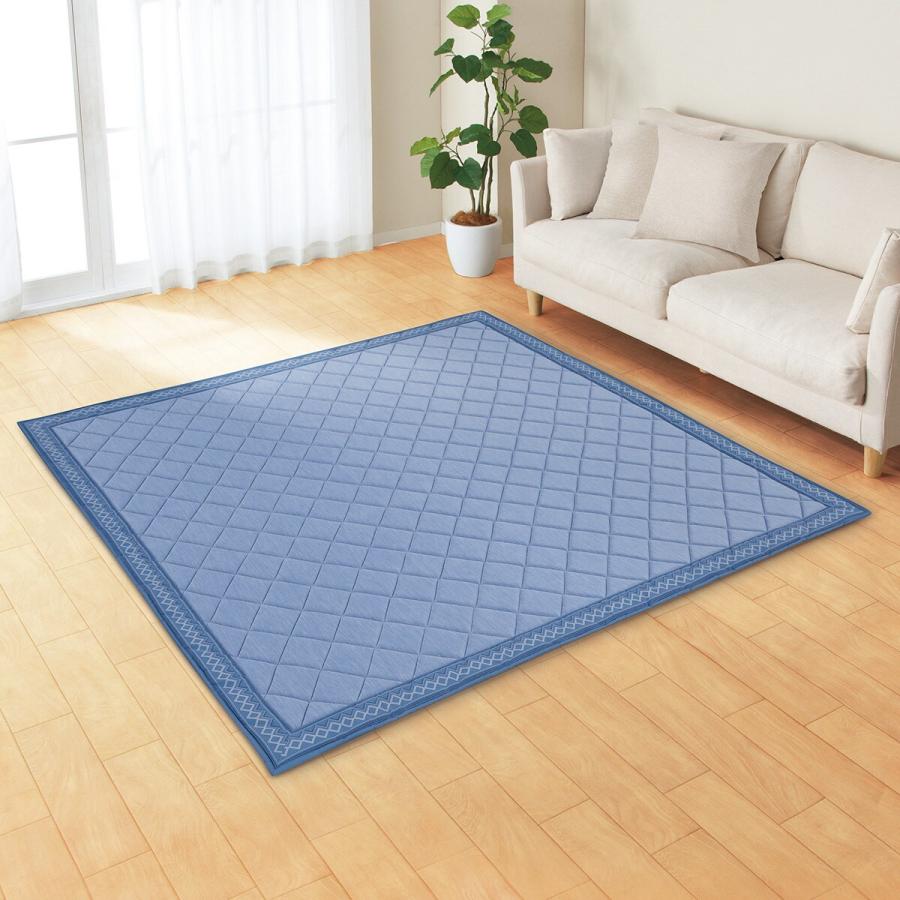 15mmウレタン入り 接触冷感+持続冷感ラグNクールWSP 極冷185X240 15mmウレタン入り 接触冷感+持続冷感ラグ(NクールWSP GY 130X185