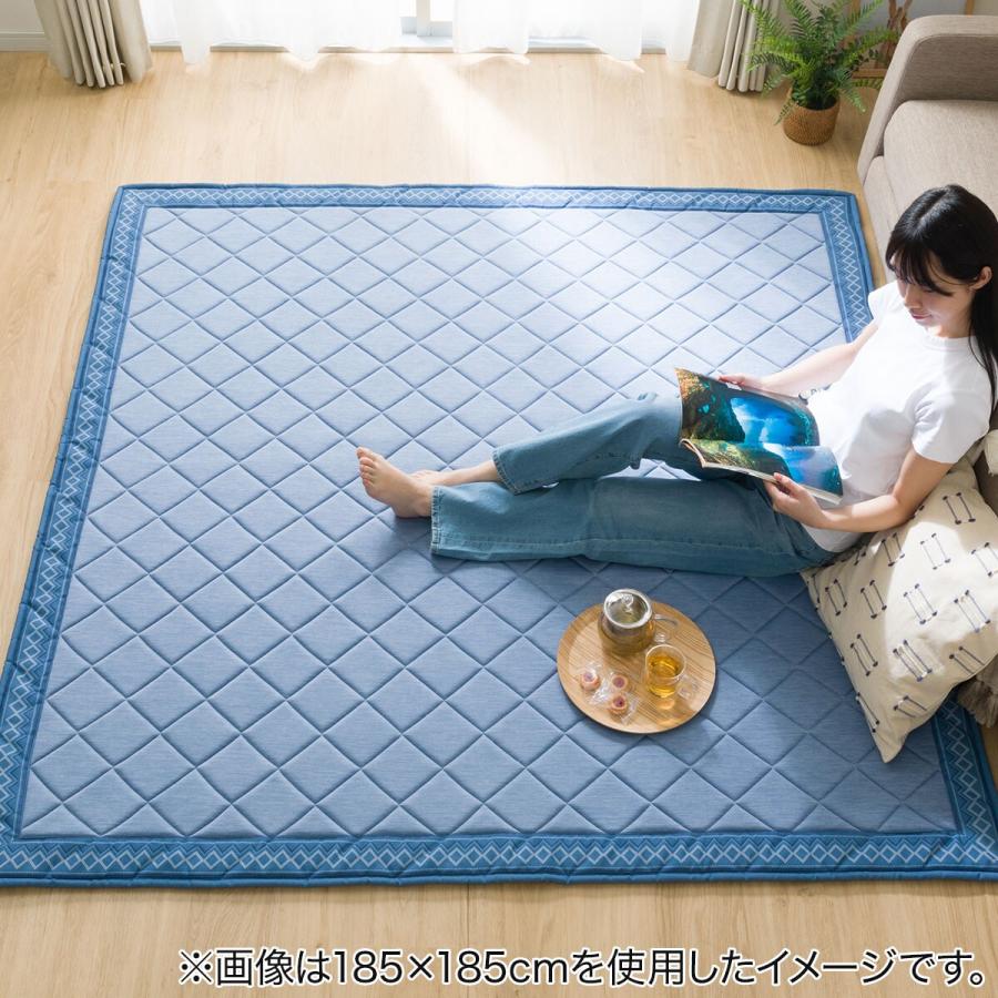 ニトリ（NITORI） 15mmウレタン入り 接触冷感+防汚加工ラグ(Nクール