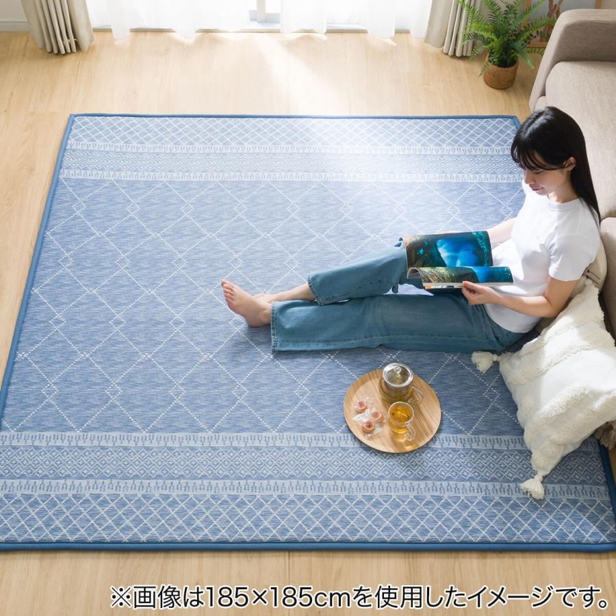 ニトリ 15mmウレタン入り 接触冷感+防汚加工ラグ(NクールSPgTi ニトリ 15mmウレタン入り 接触冷感+防汚加工ラグ(NクールSPgTi