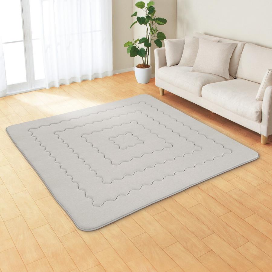 ニトリ（NITORI） 極厚30mmウレタン入り 接触冷感+防汚加工+防音ラグ(N