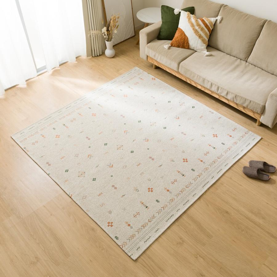 ニトリ（NITORI） ジャカード織りラグ(185X185 JA03) : ニトリ Yahoo