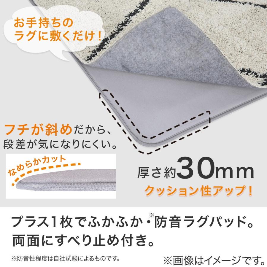 ニトリ（NITORI） 極厚30mmすべりにくいラグパッド(114X169 RP05