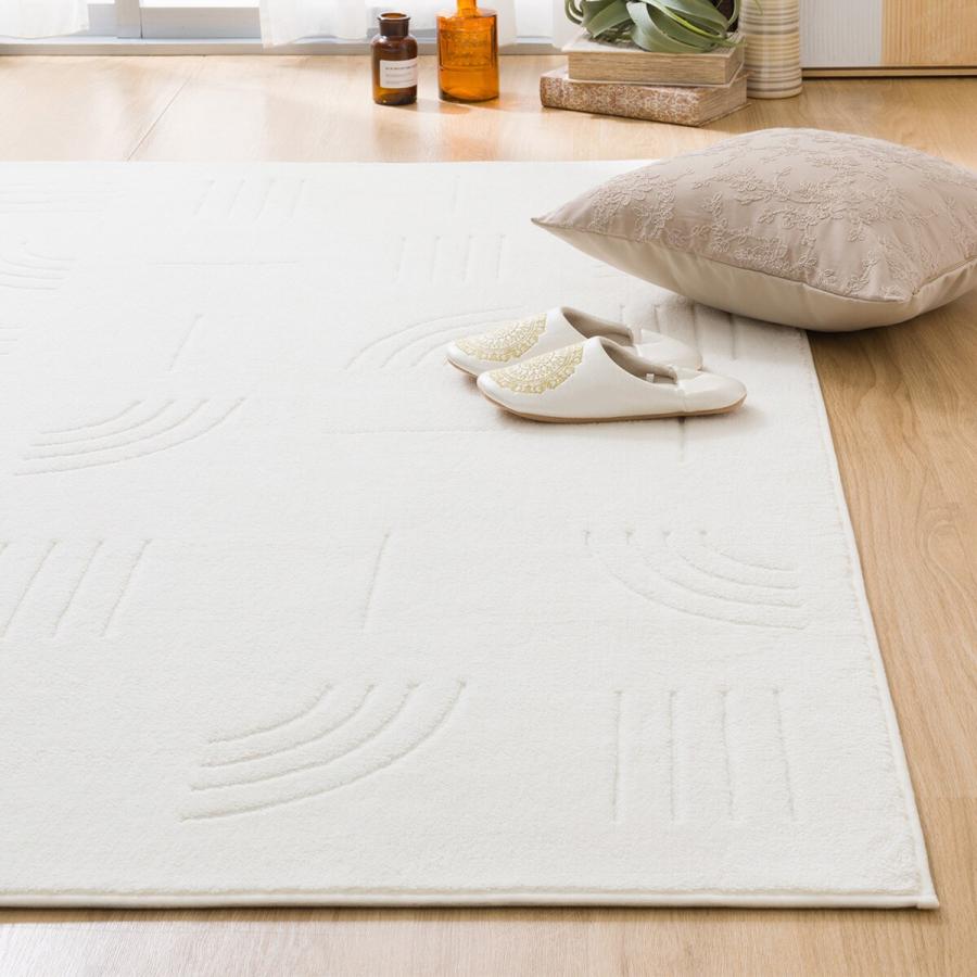 ニトリ（NITORI） ふわふわで柔らかな肌ざわりのラグ(200X240 IV FR01