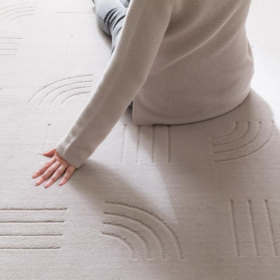 ニトリ（NITORI） ふわふわで柔らかな肌ざわりのラグ(130X185 MO FR01