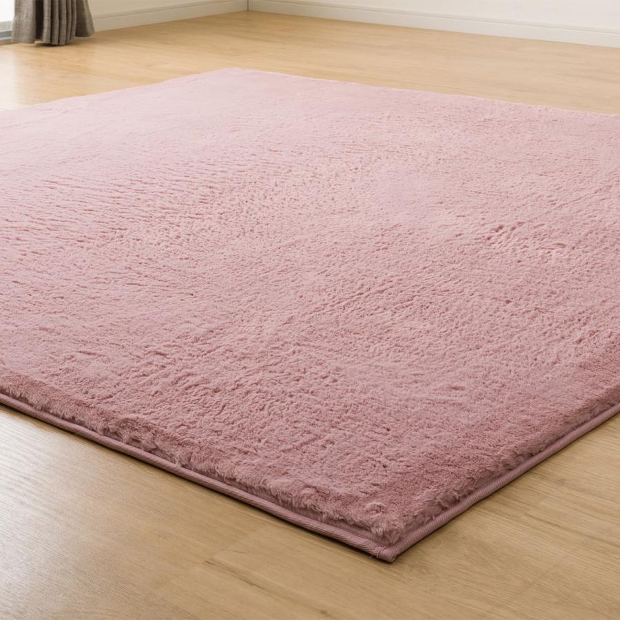 ニトリ（NITORI） ふんわり、なめらか上質な肌ざわりのラグ(ウサギラグ