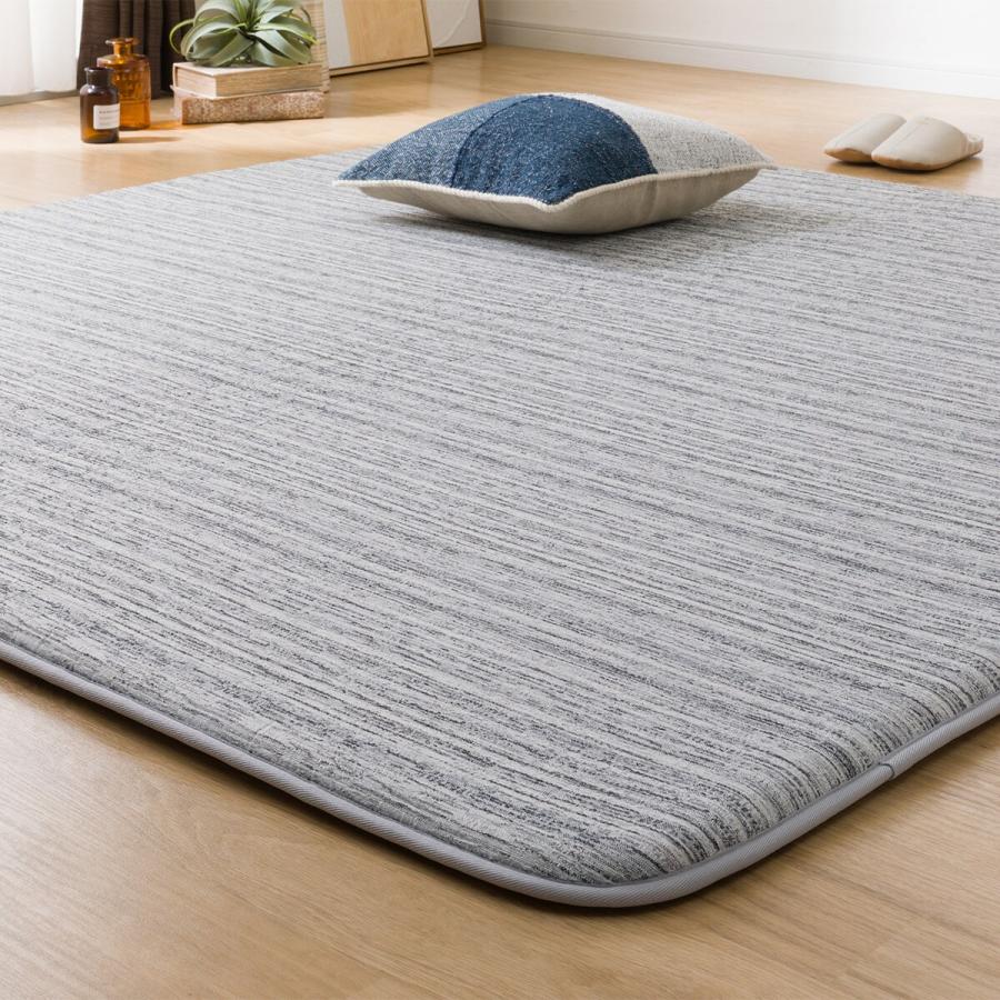 ニトリ（NITORI） 30mmウレタン入り 防汚加工+防音ラグ(185X185 GY