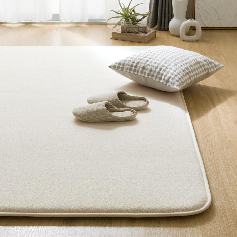 ニトリ 極厚30mmウレタン入り防汚+防音ラグ(185X185 IV PL05) : ニトリ