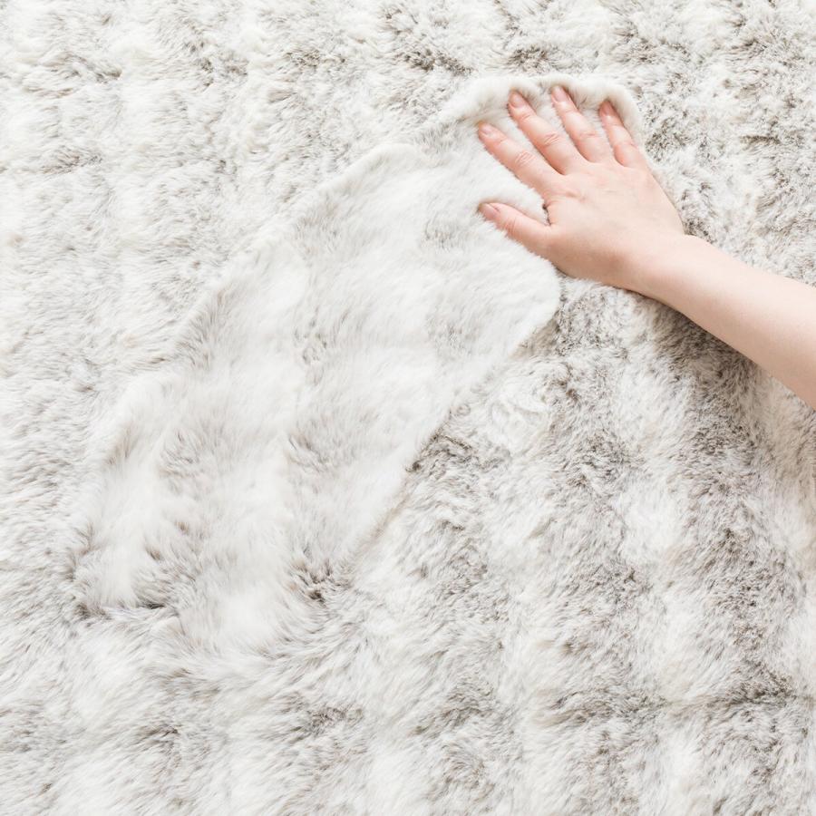 極ラグ 130x185cm 30mmウレタン入り ホワイト 極厚30mmウレタン入り 防音ボリュームラグ(130X185 MI30) | ニトリ