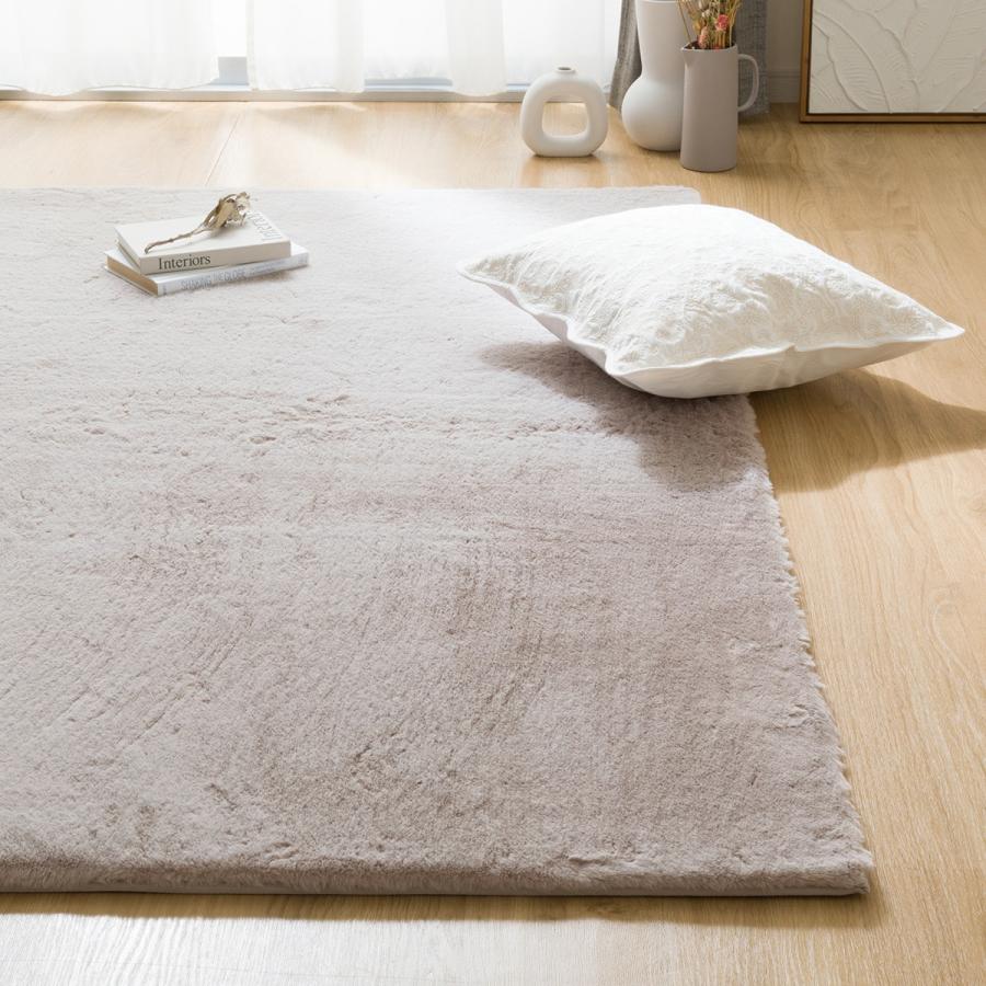 ニトリ（NITORI） ふんわり、なめらか上質な肌ざわりのラグ(ウサギラグ