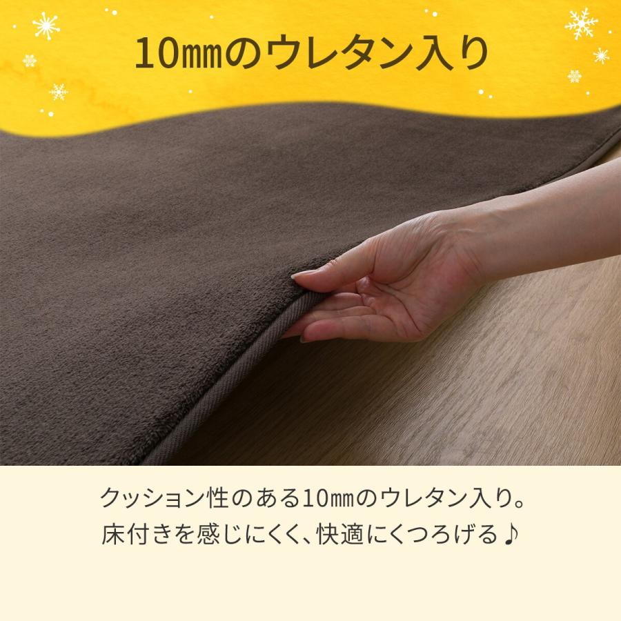 ニトリ（NITORI） 洗える 10mmウレタン入り吸湿発熱+蓄熱+保湿ラグ (N