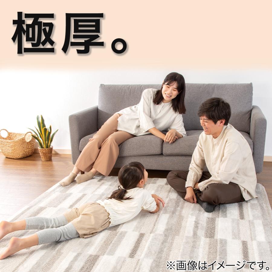 ニトリ（NITORI） 極厚30mmウレタン入り 防汚加工+防ダニ加工+防音ラグ