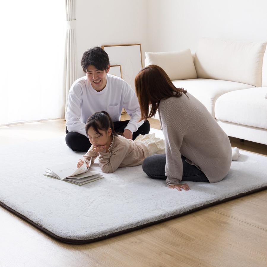 ニトリ Ｎウォームラグ30mmウレタン入り 保温+吸湿発熱+蓄熱+防汚ラグ 15mmウレタン入り 保温+吸湿発熱+蓄熱+防汚+防音ラグ(NウォームSP