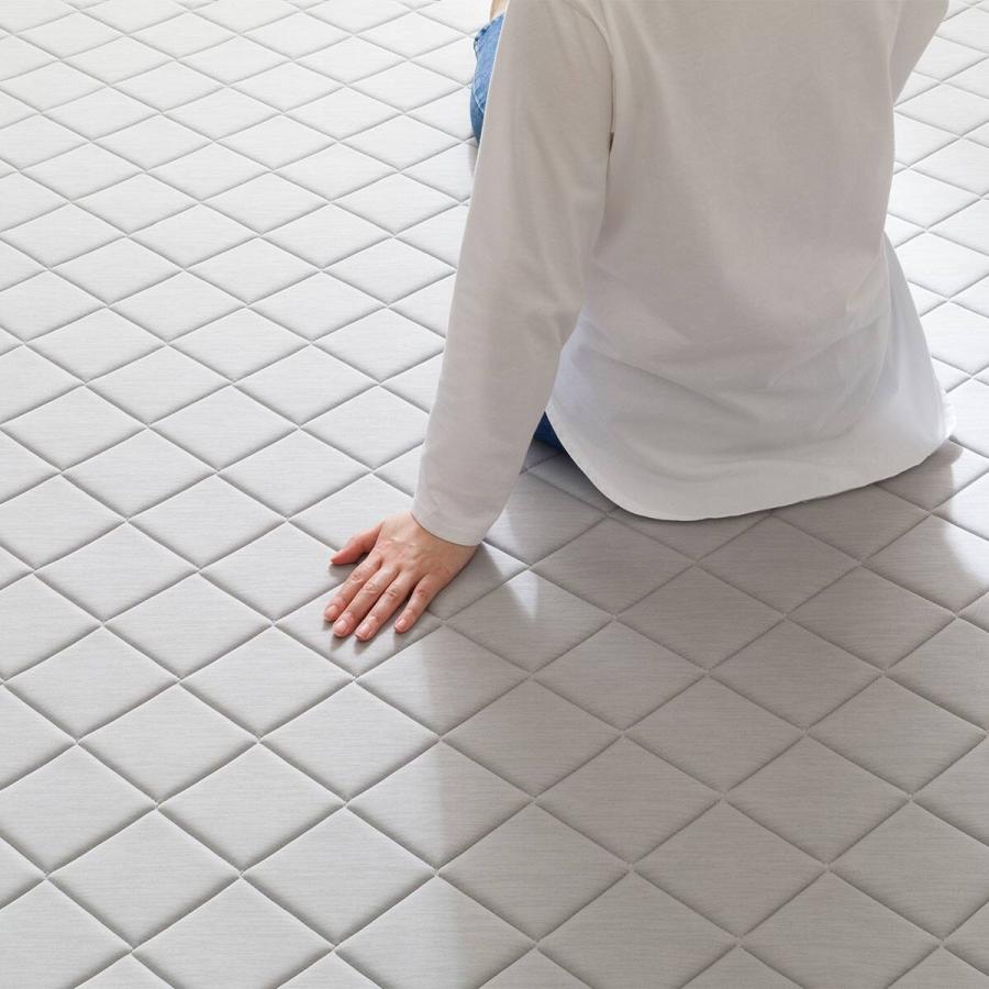 ニトリ（NITORI） 15mmウレタン入り 接触冷感 防汚 ラグ キカ柄(N