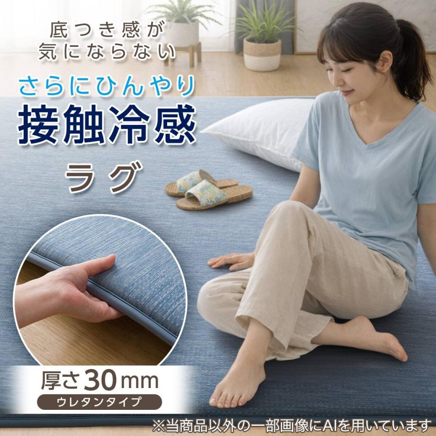 ニトリ（NITORI） 極厚30mmウレタン入り 接触冷感 防汚 ジャカード