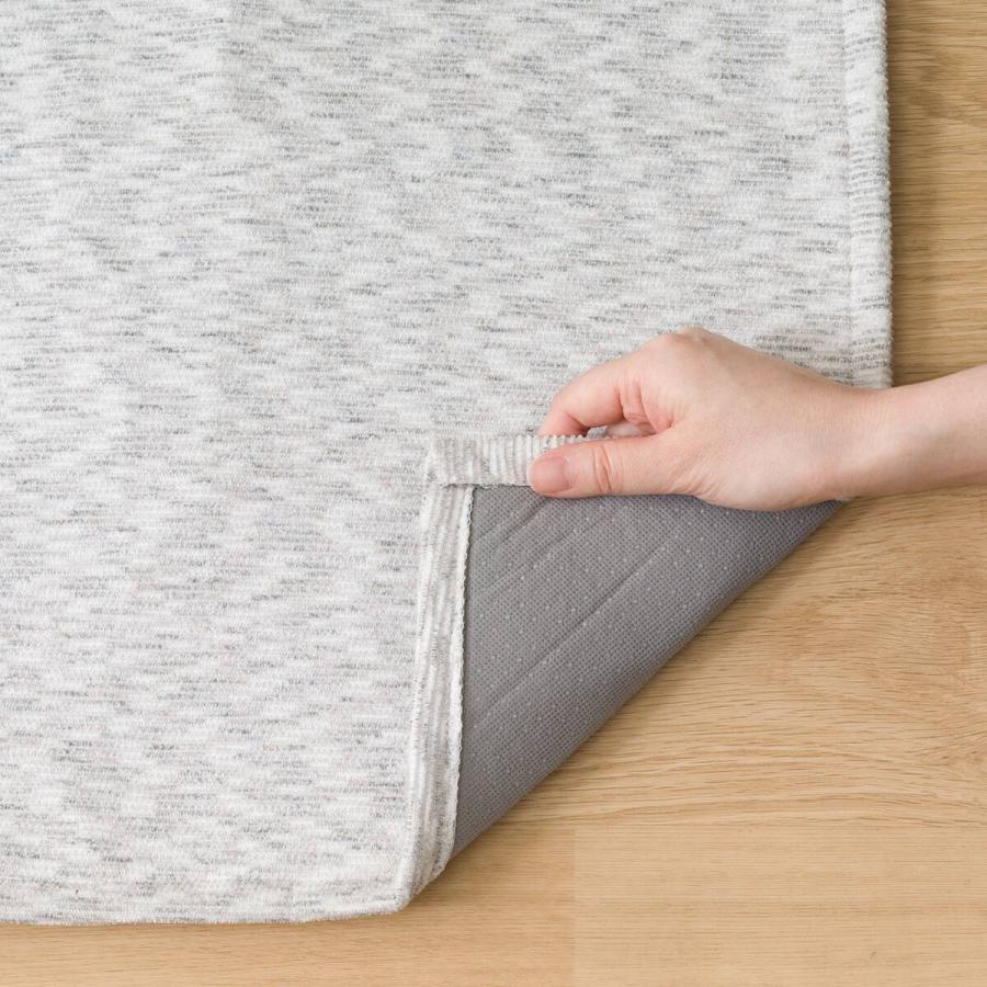 Rik⭐︎　ニトリ 185x185cm グレーラグ ニトリ（NITORI） ラグ ラグマット カーペット ウレタン入りラグ