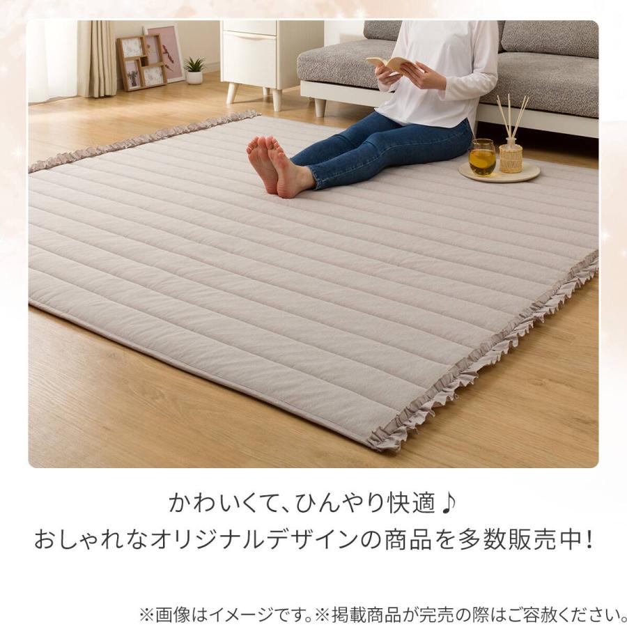 ニトリ（NITORI） ラグ ラグマット カーペット 洗える接触冷感ラグ N