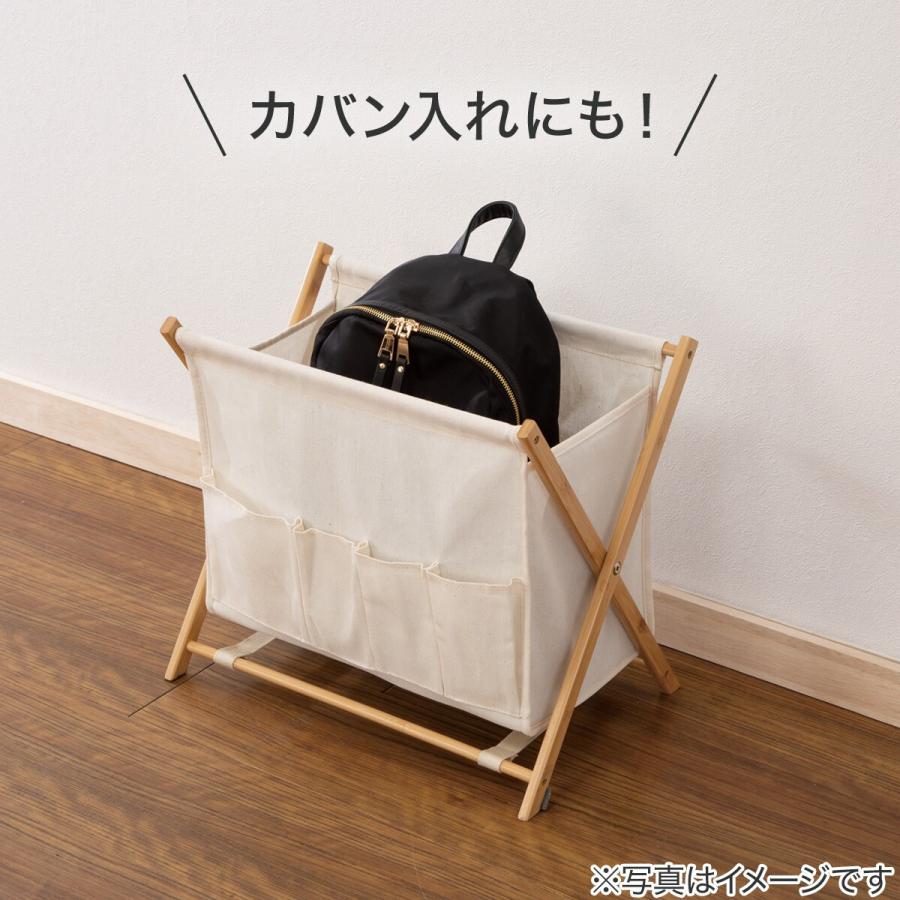 ニトリ 折りたためるリビングバスケット(ホワイト 4528NB01