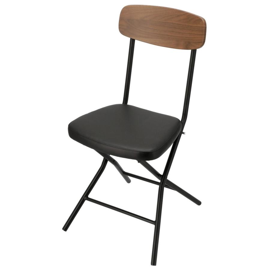 ニトリ（NITORI） 折りたたみチェア (CS01 ミドルブラウン) ニトリ期間