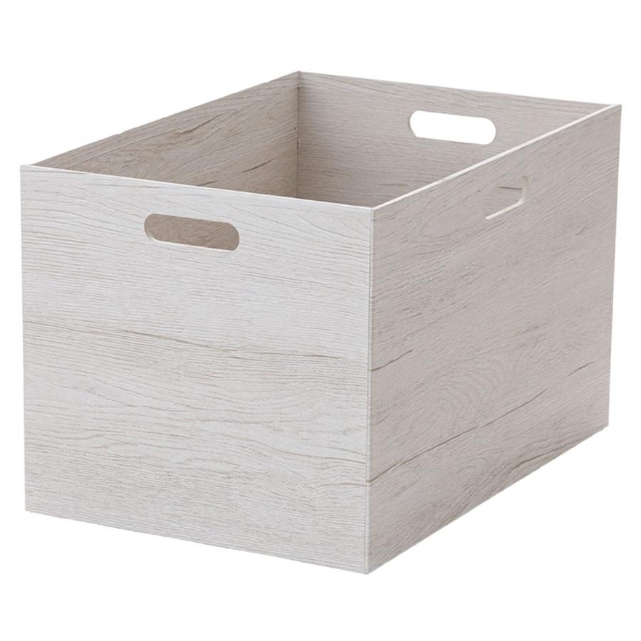 ウッドボックス ホワイト WHITE ロング 収納箱 BOX ストレートタイプ！ ニトリ（NITORI） 木目調ボックス レギュラー ホワイトウォッシュ