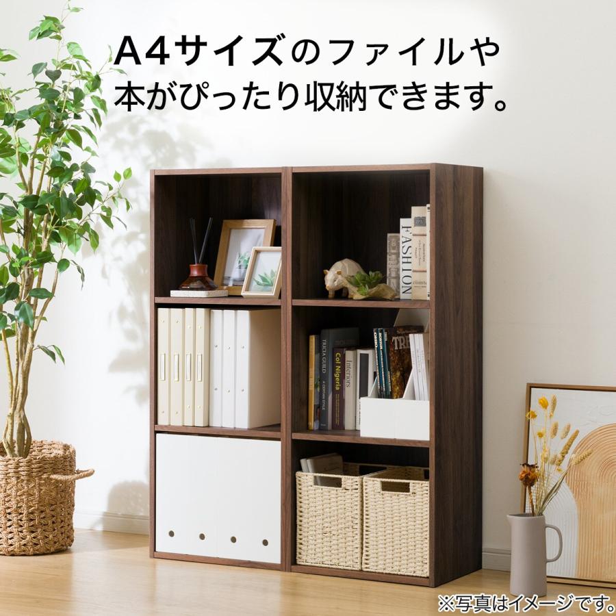 ★ジモティ割あり★ NITORI 飾り棚 ダークブラウン H170×D40×W80 クリーニング済み HJ1108 ニトリ（NITORI） 簡単組立て Nクリック ボックス ロータイプ 3段