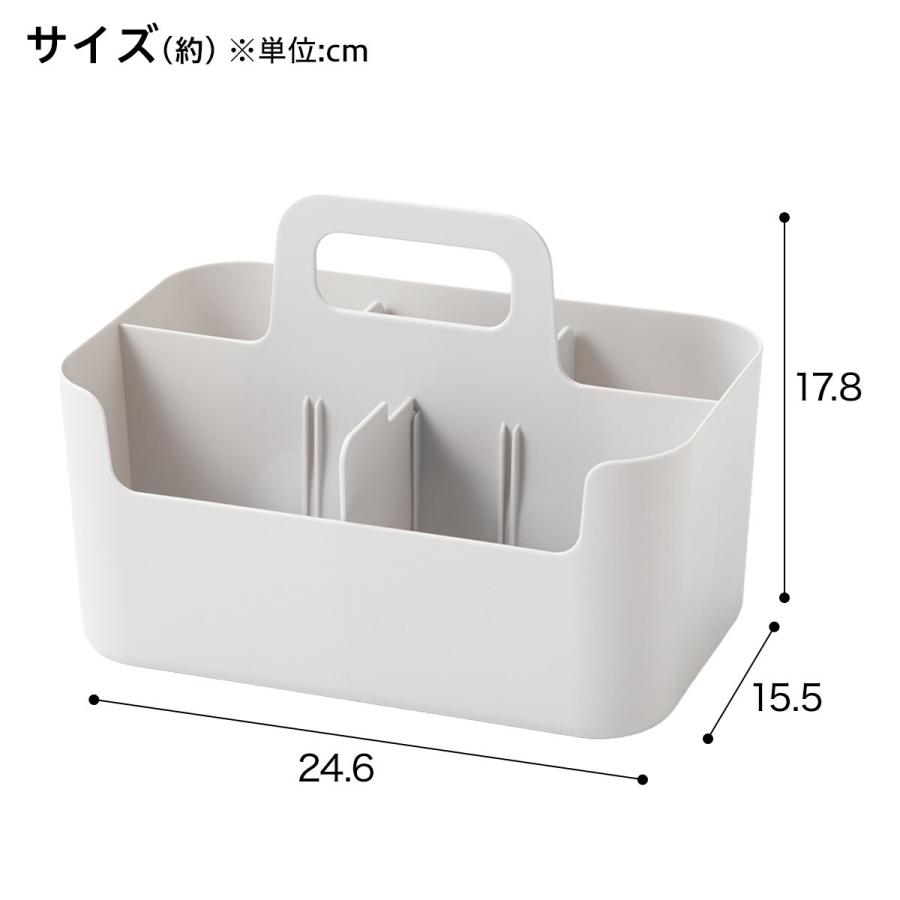 ニトリ（NITORI） 仕切りがはずせるハコブNインボックス(ライトグレー